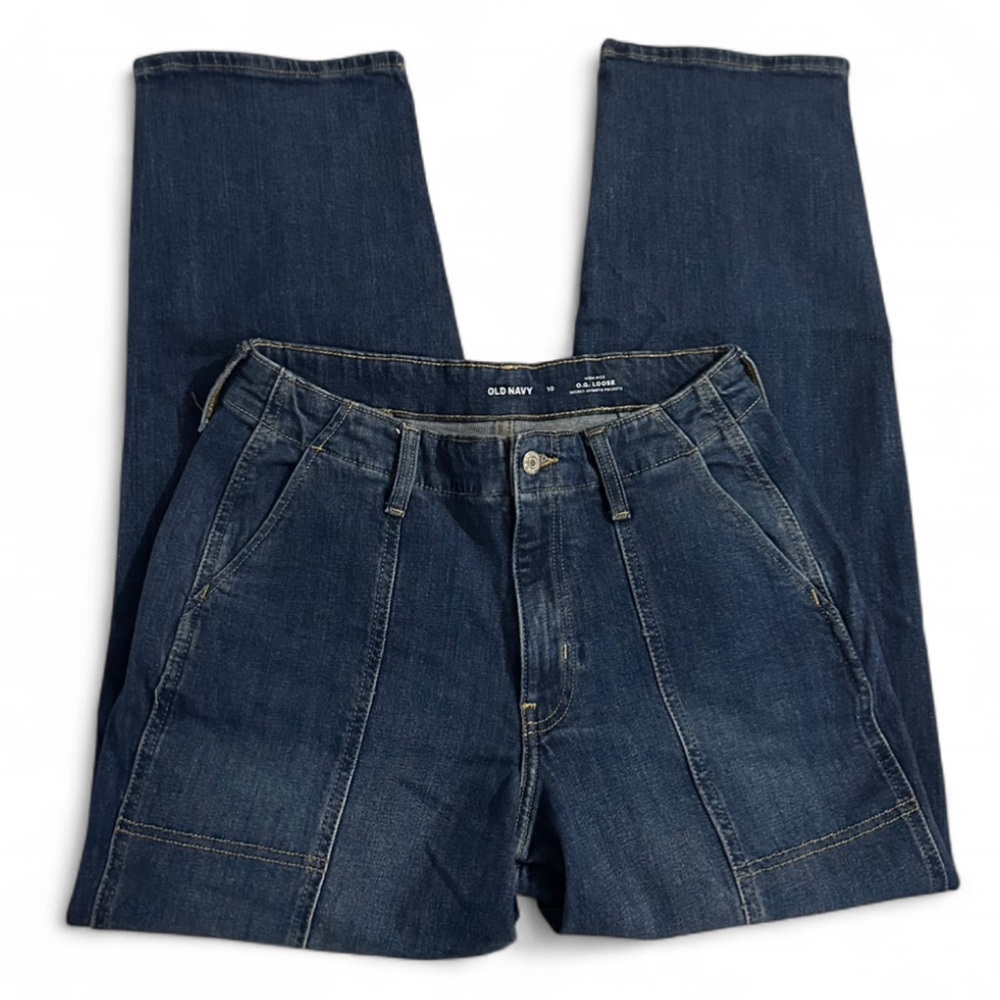 Old Navy Women’s Carpenter Style Straight Leg Jeans - Picture 2 of 5